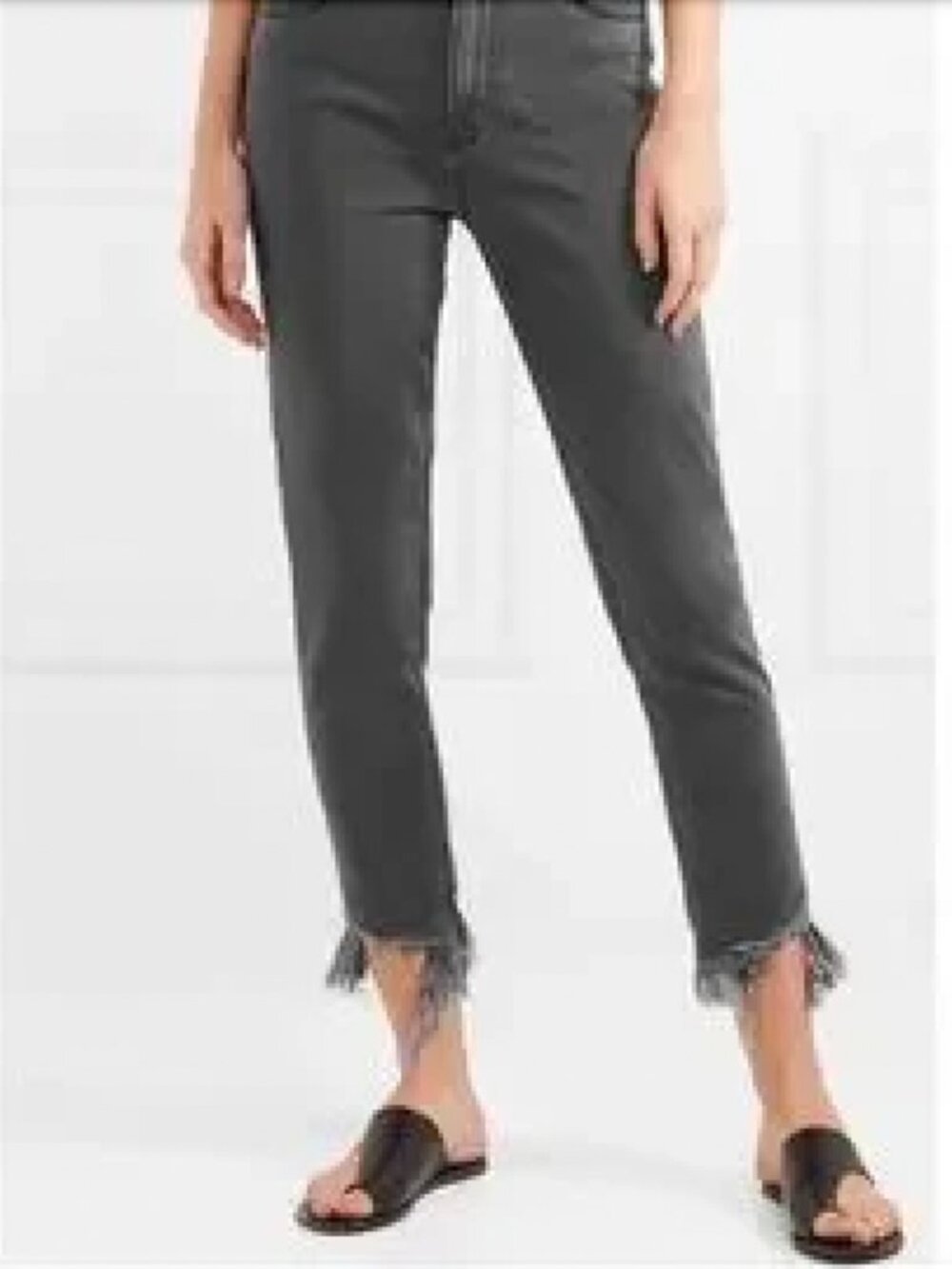 NWT Mih Jeans Mimi High Rise Vintage Raw Hem Slim 25